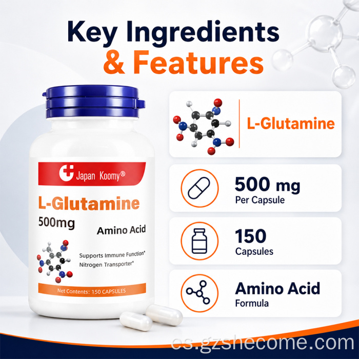 Venta caliente Shecome L-Glutamina Suplementos apoya lmmune